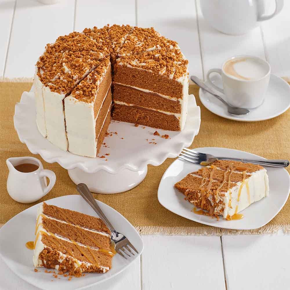 Triple-Layer Caramelised Biscuit Cake
