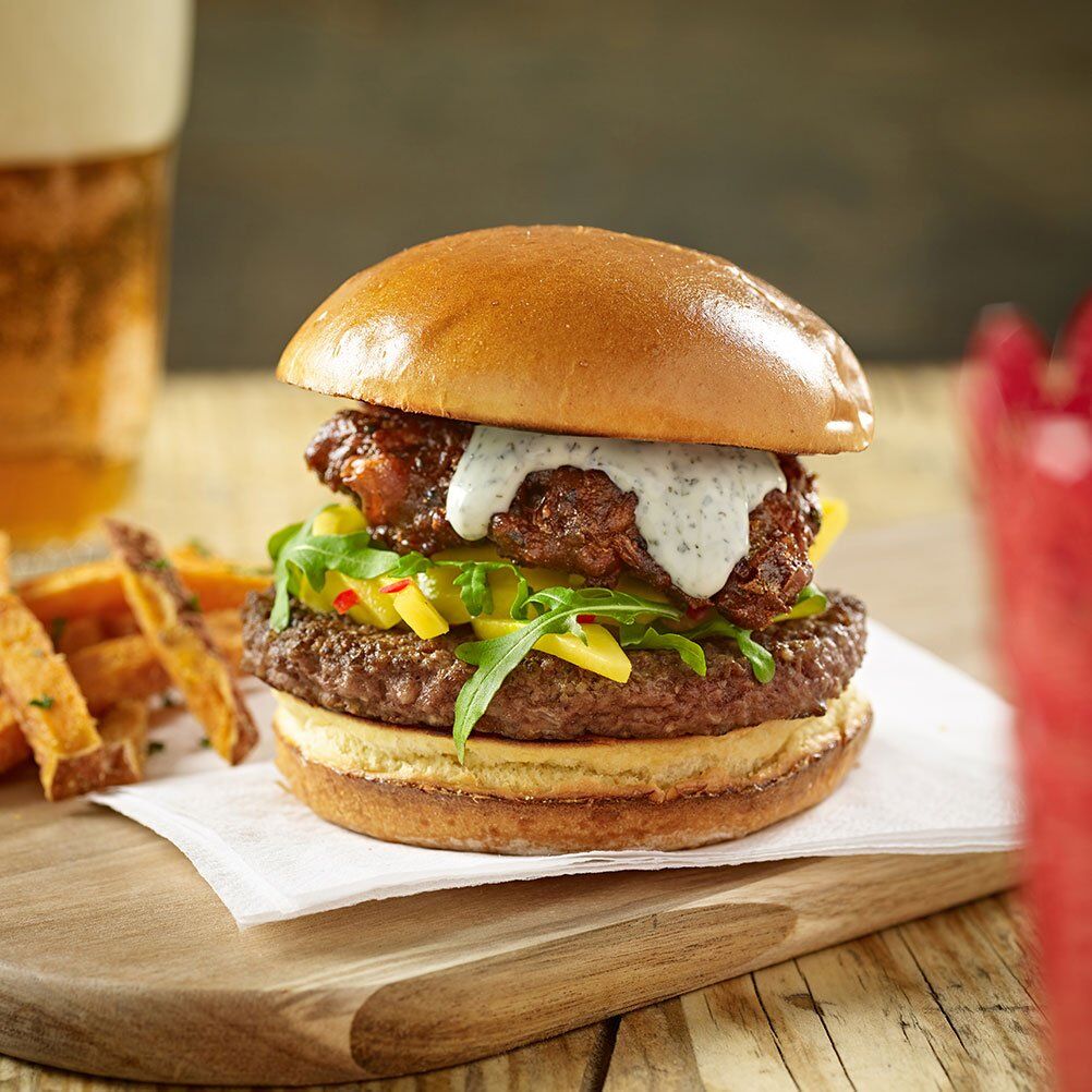 98% Beefburger 6oz IQF Scored