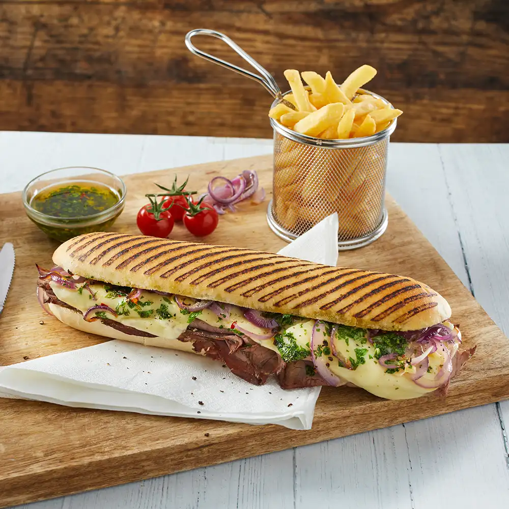 Sliced Grill Marked Panini