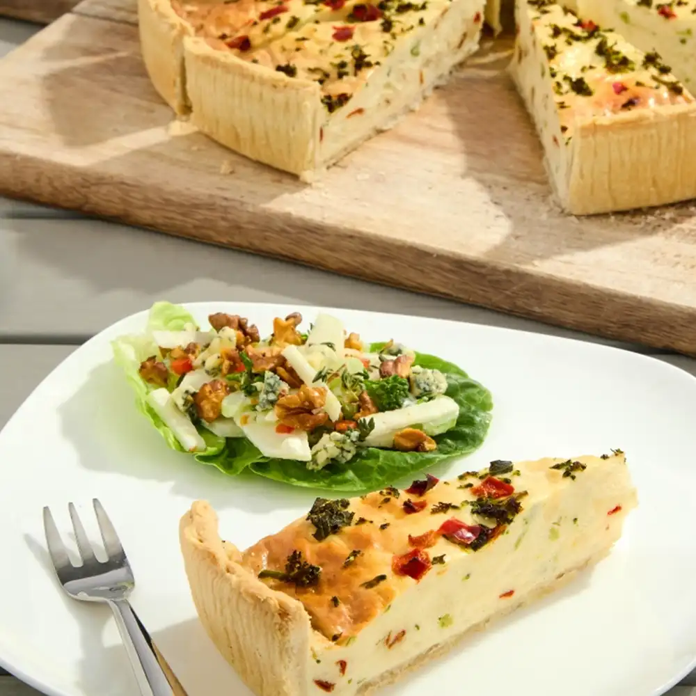 Broccoli & Red Pepper Quiche