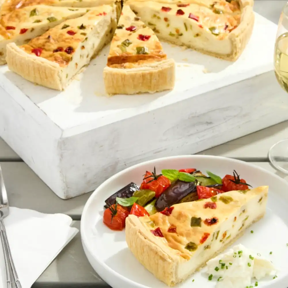 Mediterranean Vegetable Quiche