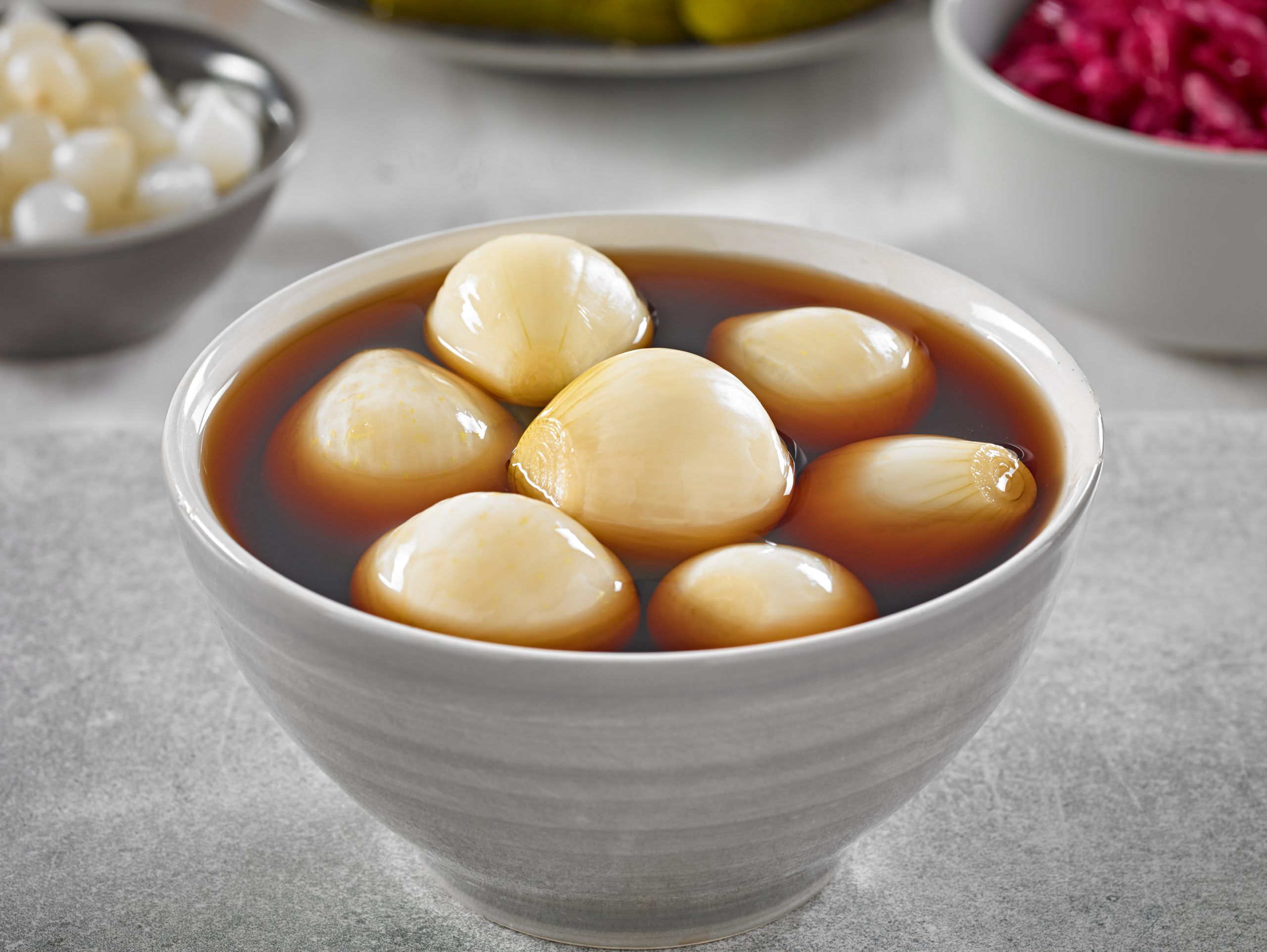 Pickled Onions Dark Vinegar